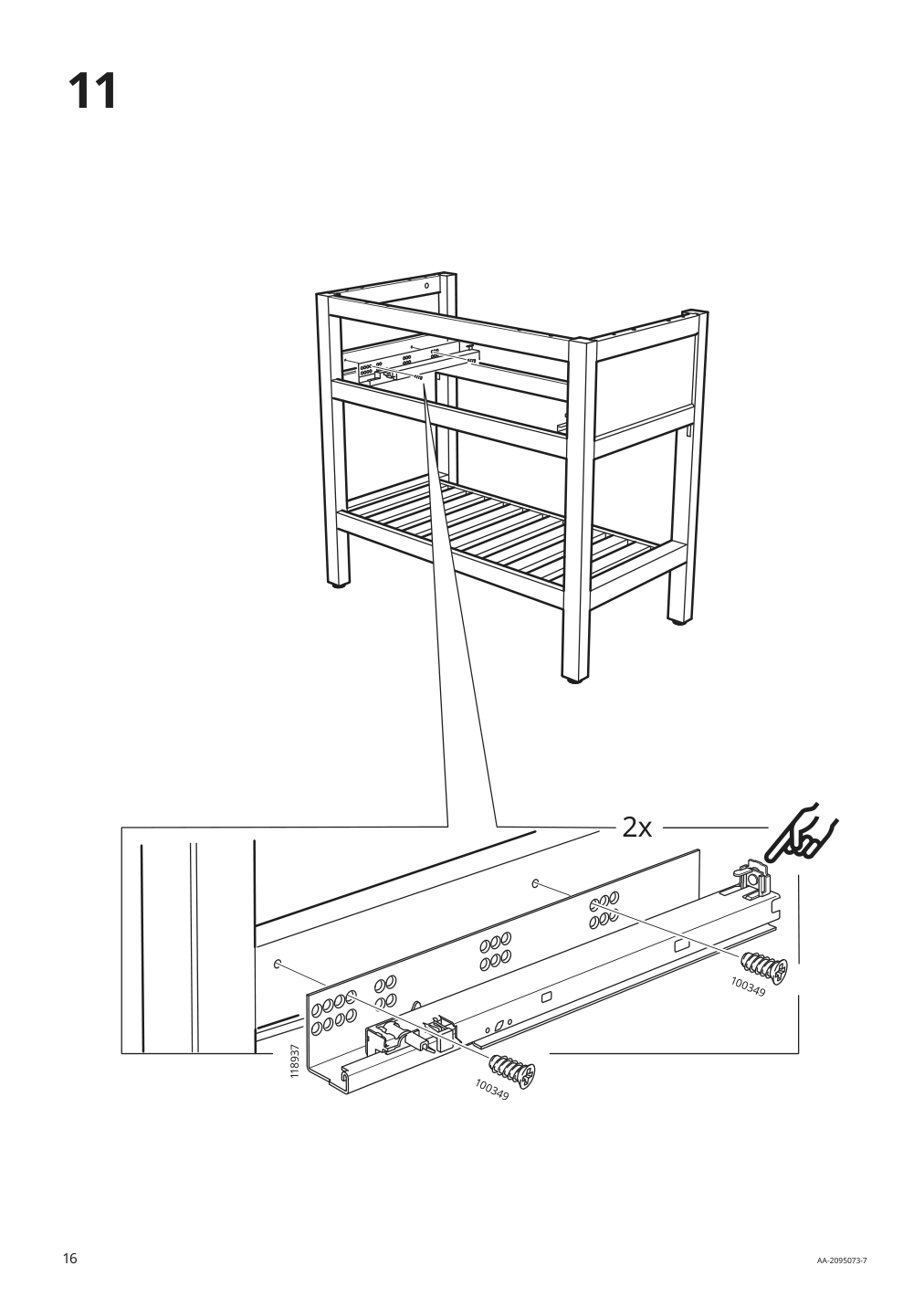 Assembly instructions for IKEA Hemnes open sink cabinet with 1 drawer white | Page 16 - IKEA HEMNES / TÖRNVIKEN bathroom furniture, set of 4 293.361.01