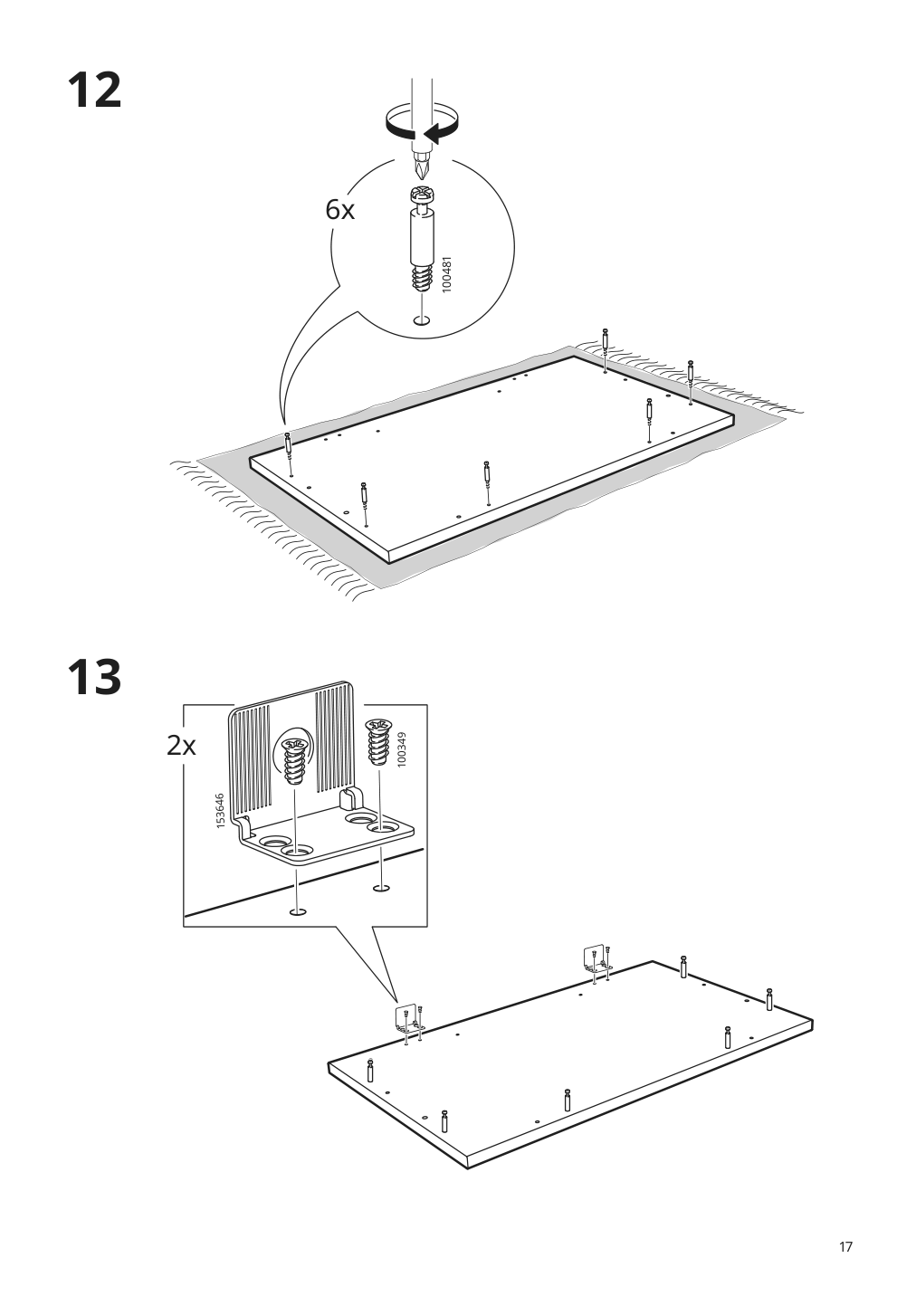 Assembly instructions for IKEA Hemnes open sink cabinet with 1 drawer white | Page 17 - IKEA HEMNES / TÖRNVIKEN bathroom furniture, set of 4 293.361.01