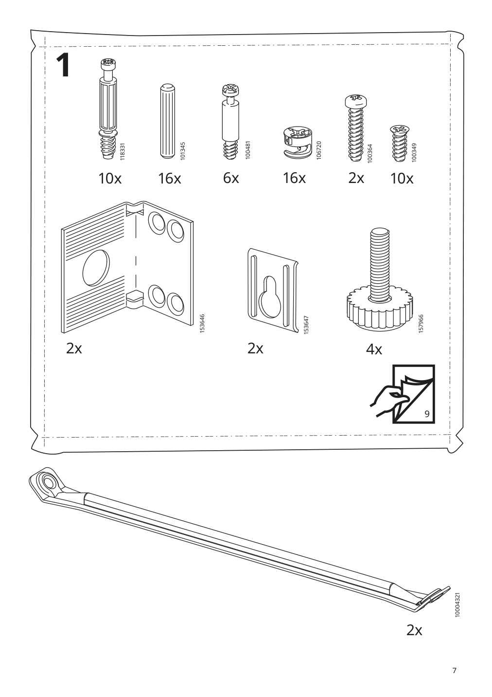 Assembly instructions for IKEA Hemnes open sink cabinet with 1 drawer white | Page 7 - IKEA HEMNES / TÖRNVIKEN bathroom furniture, set of 4 293.361.01