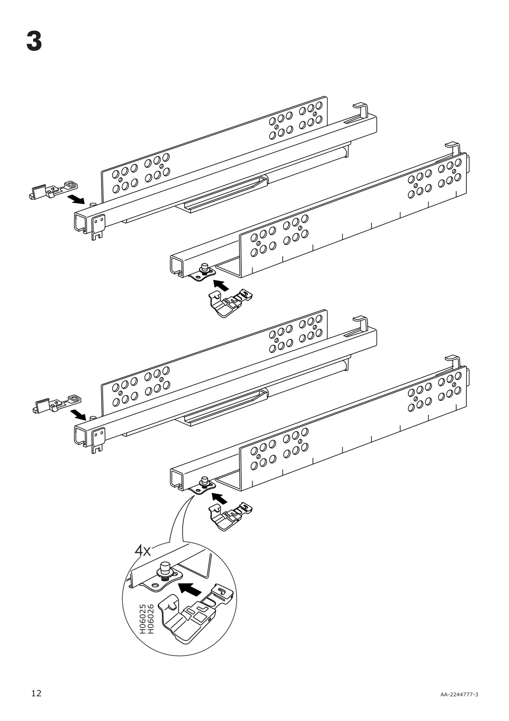 Assembly instructions for IKEA Hemnes open sink cabinet with 2 drawers gray | Page 12 - IKEA HEMNES open sink cabinet with 2 drawers 104.971.70