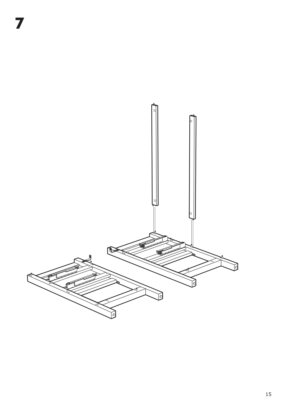 Assembly instructions for IKEA Hemnes open sink cabinet with 2 drawers gray | Page 15 - IKEA HEMNES open sink cabinet with 2 drawers 104.971.70