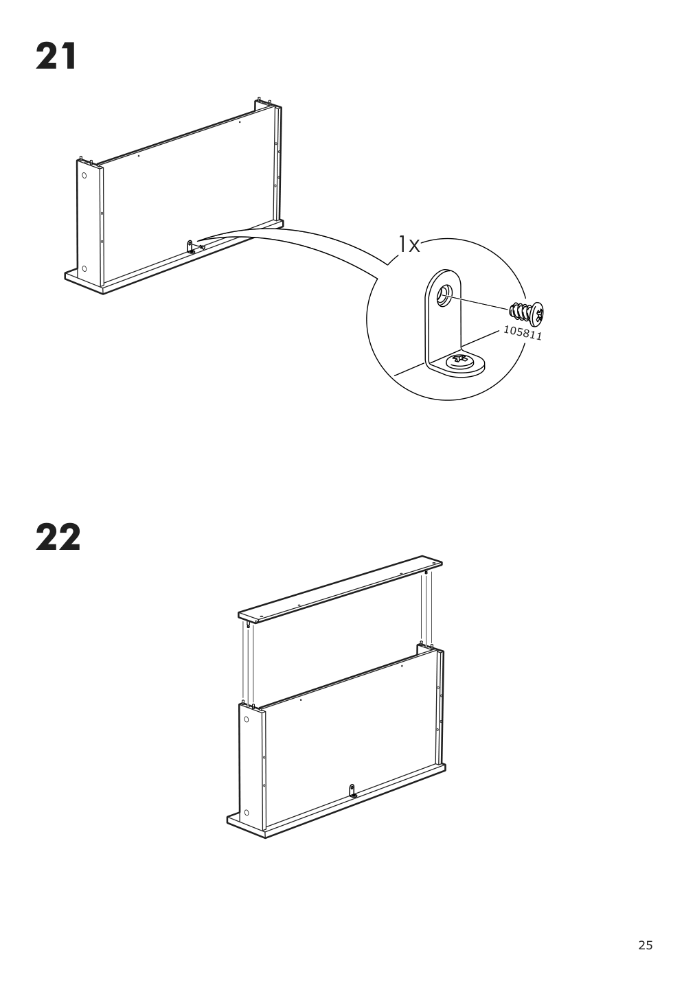 Assembly instructions for IKEA Hemnes open sink cabinet with 2 drawers gray | Page 25 - IKEA HEMNES open sink cabinet with 2 drawers 104.971.70