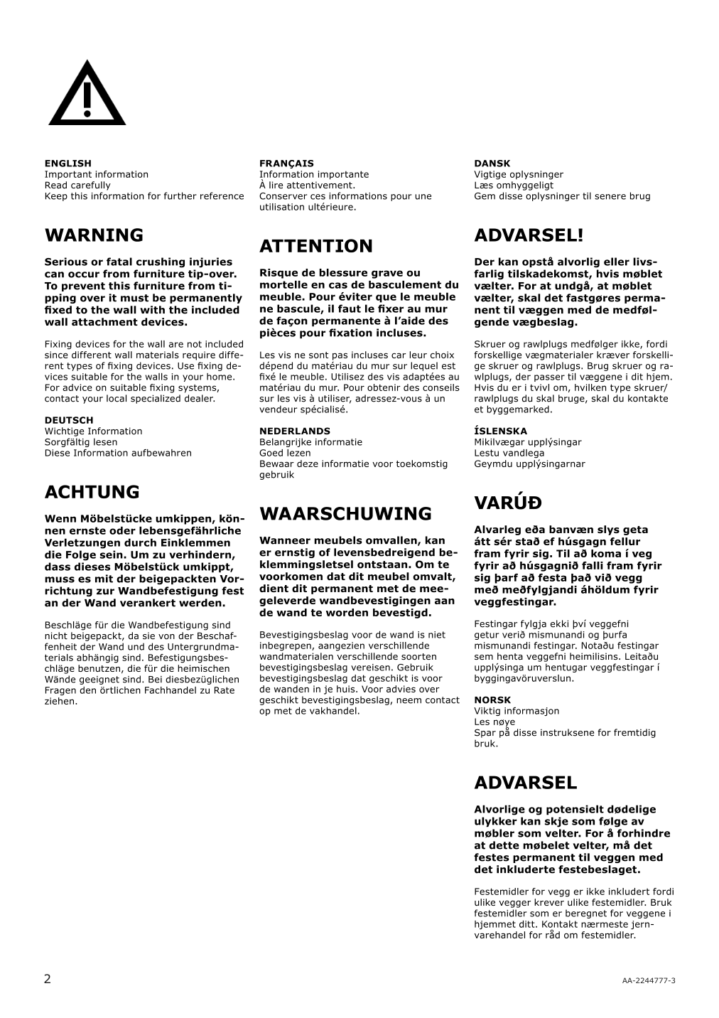 Assembly instructions for IKEA Hemnes open sink cabinet with 2 drawers white | Page 2 - IKEA HEMNES / ODENSVIK open sink cabinet with 2 drawers 694.772.74