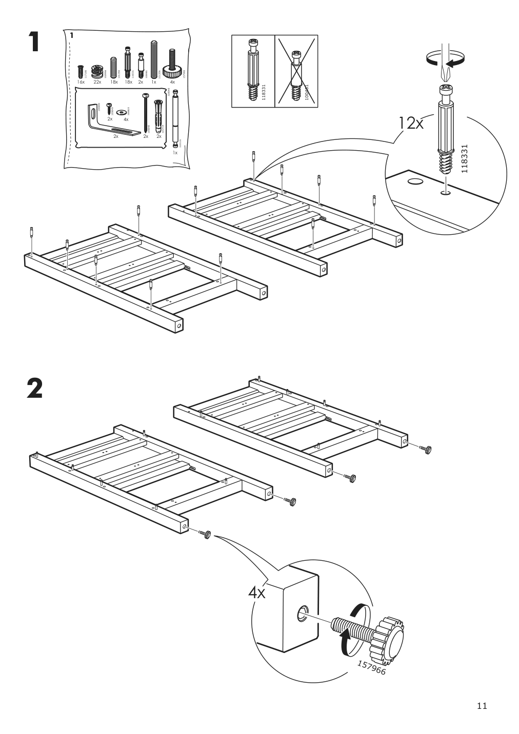 Assembly instructions for IKEA Hemnes open wash stand with 4 drawers gray | Page 11 - IKEA HEMNES open wash-stand with 4 drawers 704.971.67