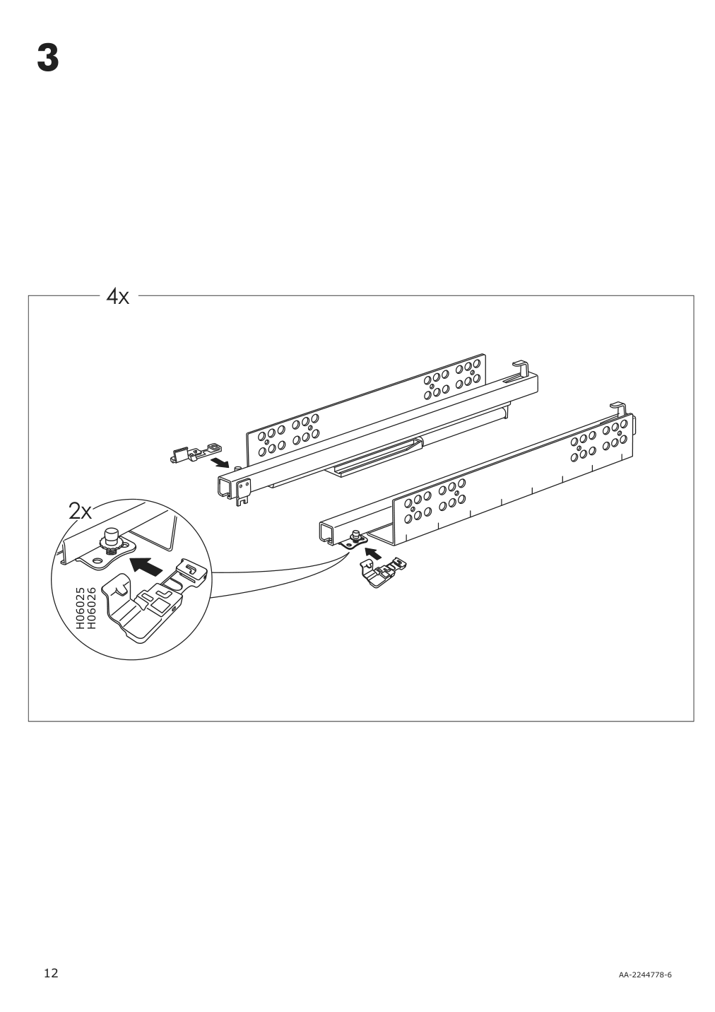 Assembly instructions for IKEA Hemnes open wash stand with 4 drawers gray | Page 12 - IKEA HEMNES open wash-stand with 4 drawers 704.971.67