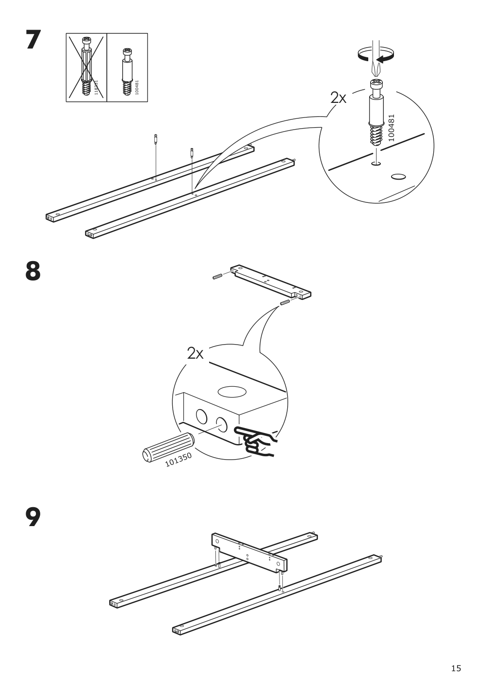 Assembly instructions for IKEA Hemnes open wash stand with 4 drawers gray | Page 15 - IKEA HEMNES open wash-stand with 4 drawers 704.971.67