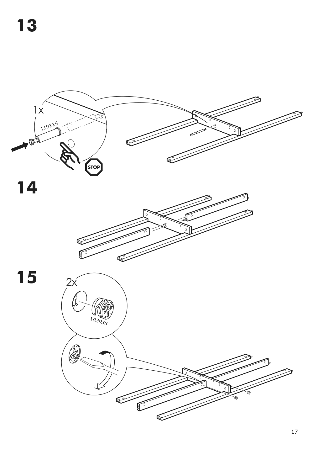 Assembly instructions for IKEA Hemnes open wash stand with 4 drawers gray | Page 17 - IKEA HEMNES open wash-stand with 4 drawers 704.971.67