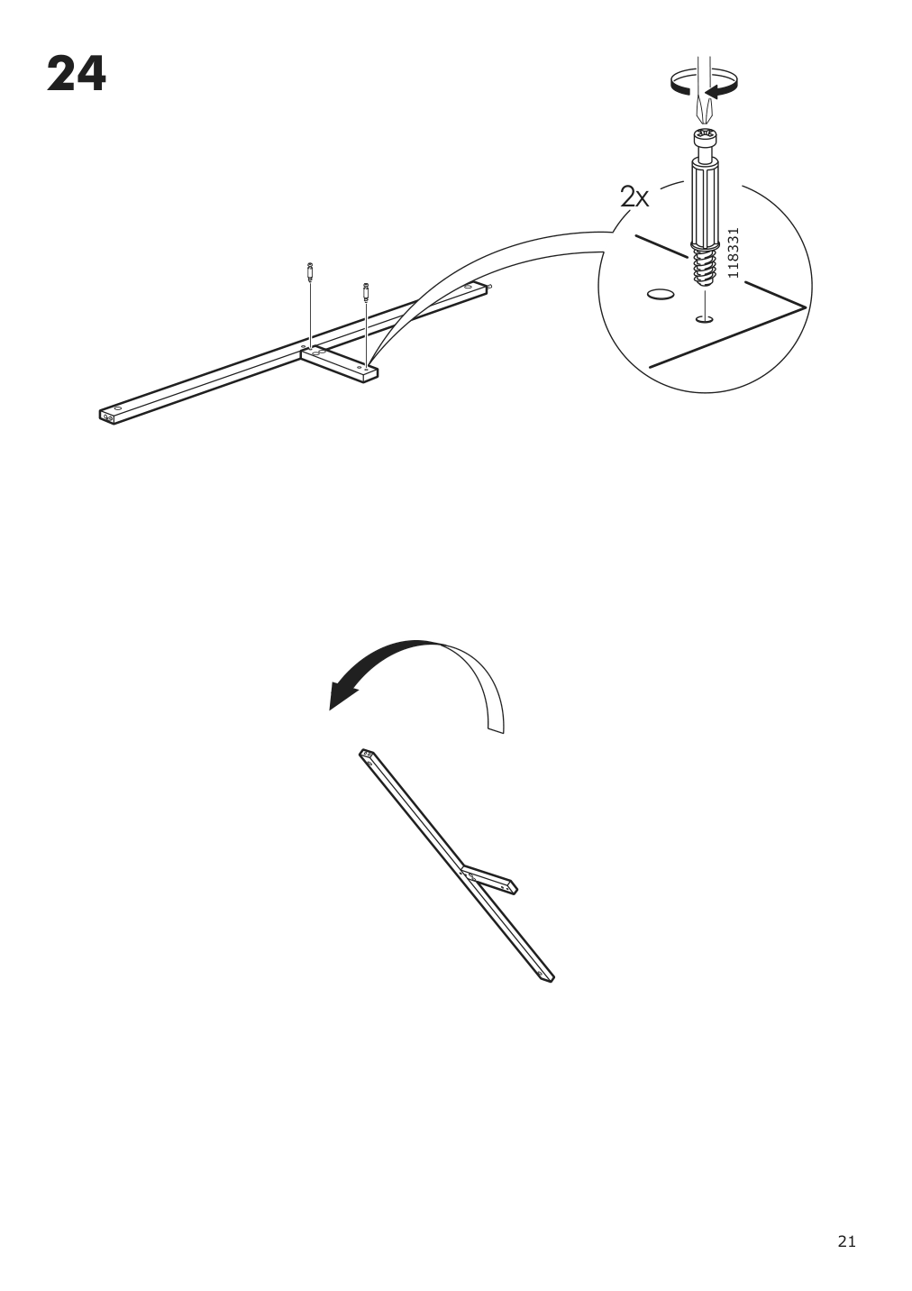 Assembly instructions for IKEA Hemnes open wash stand with 4 drawers gray | Page 21 - IKEA HEMNES open wash-stand with 4 drawers 704.971.67