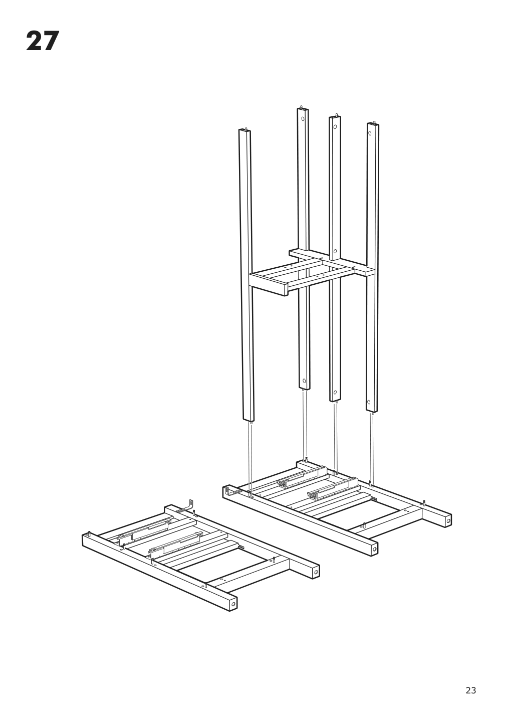 Assembly instructions for IKEA Hemnes open wash stand with 4 drawers gray | Page 23 - IKEA HEMNES open wash-stand with 4 drawers 704.971.67