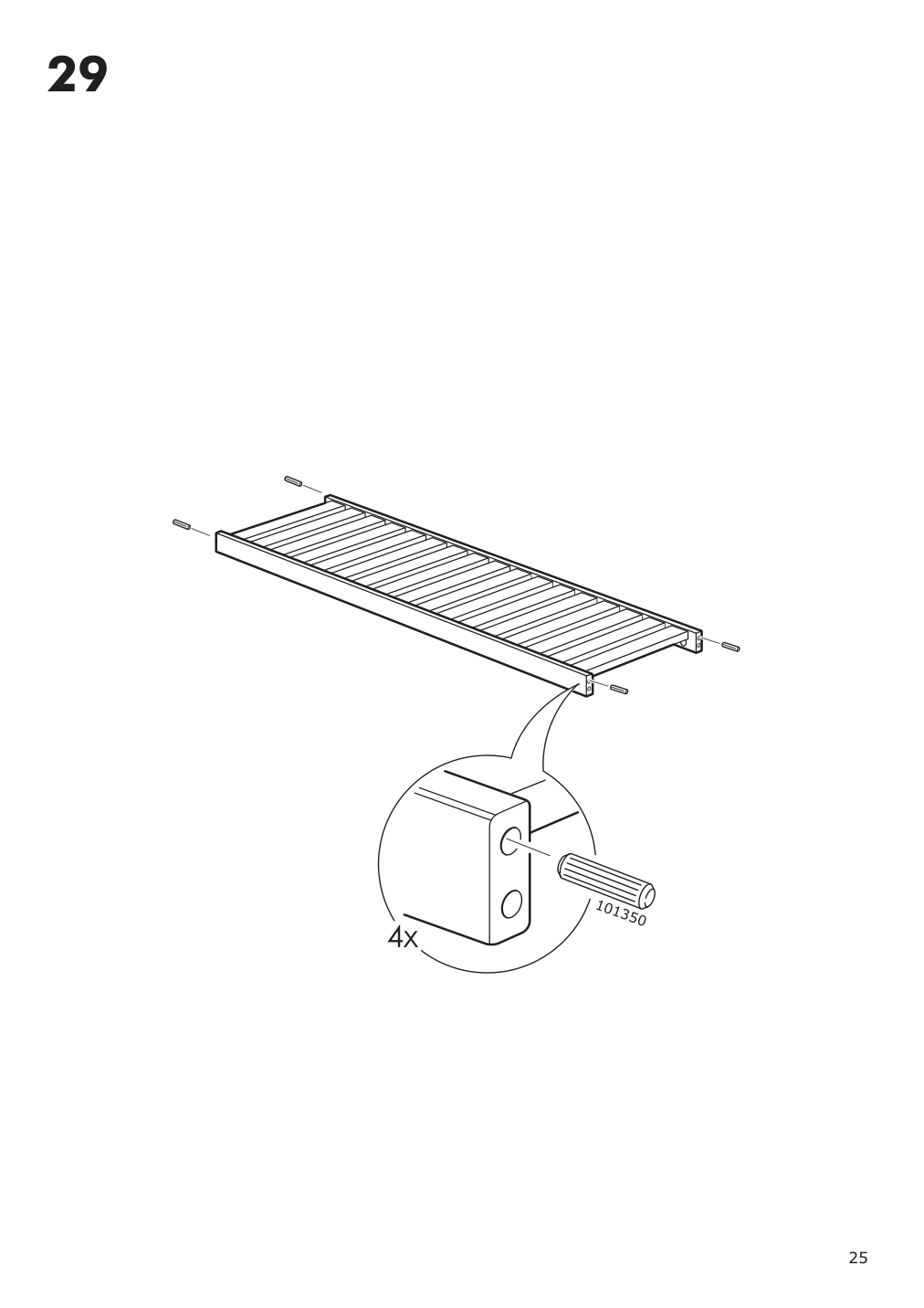 Assembly instructions for IKEA Hemnes open wash stand with 4 drawers gray | Page 25 - IKEA HEMNES open wash-stand with 4 drawers 704.971.67