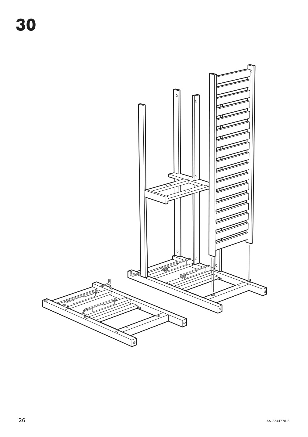 Assembly instructions for IKEA Hemnes open wash stand with 4 drawers gray | Page 26 - IKEA HEMNES open wash-stand with 4 drawers 704.971.67