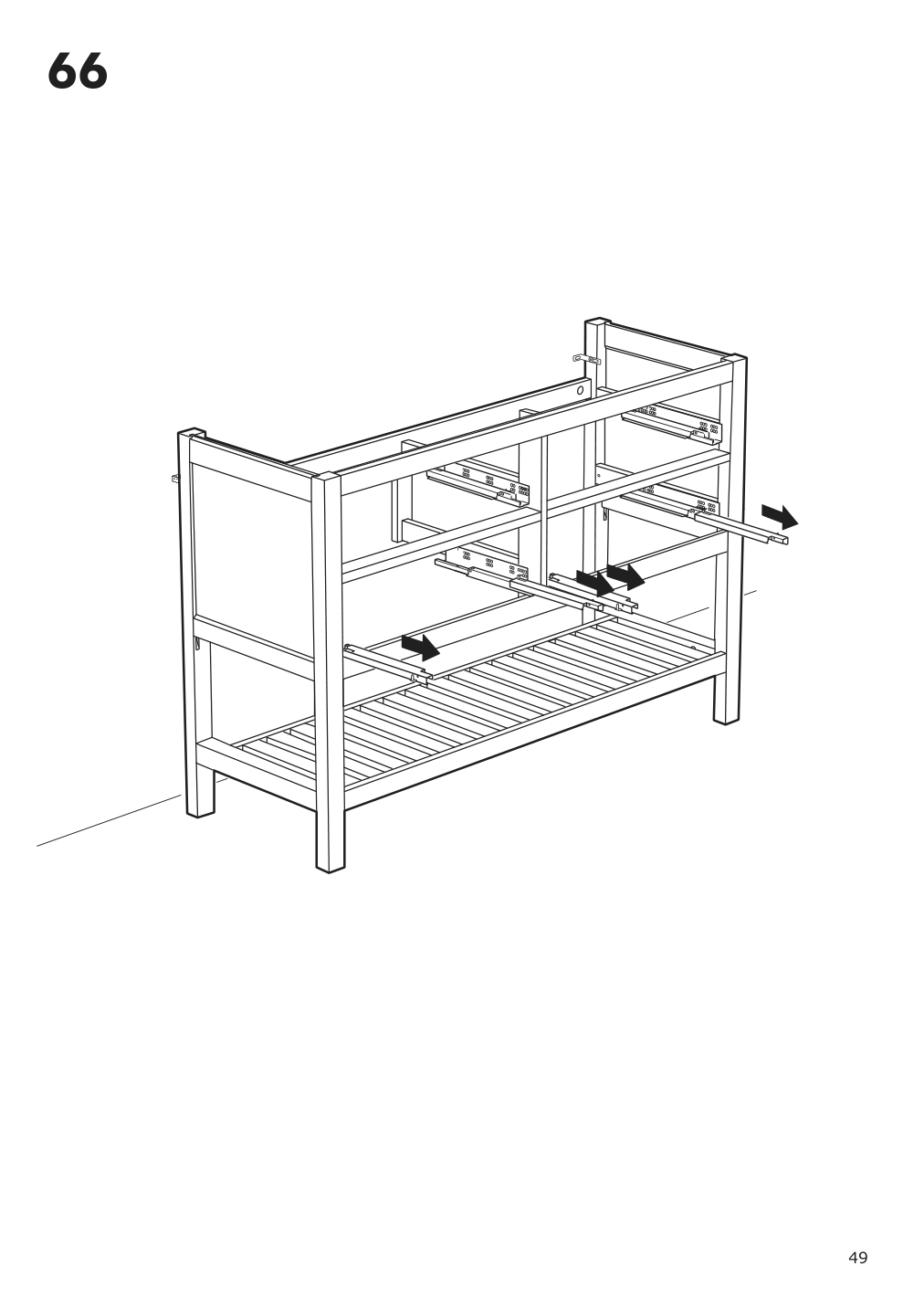 Assembly instructions for IKEA Hemnes open wash stand with 4 drawers gray | Page 49 - IKEA HEMNES open wash-stand with 4 drawers 704.971.67