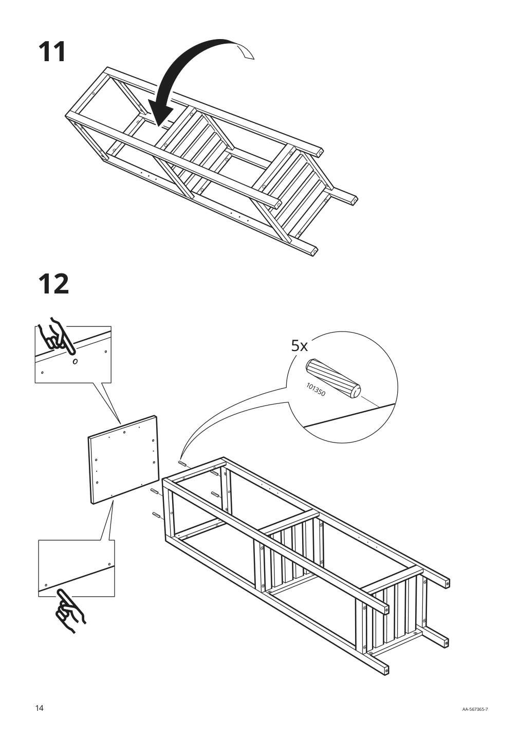 Assembly instructions for IKEA Hemnes shelf unit gray | Page 14 - IKEA HEMNES / RÄTTVIKEN bathroom furniture, set of 5 693.898.47