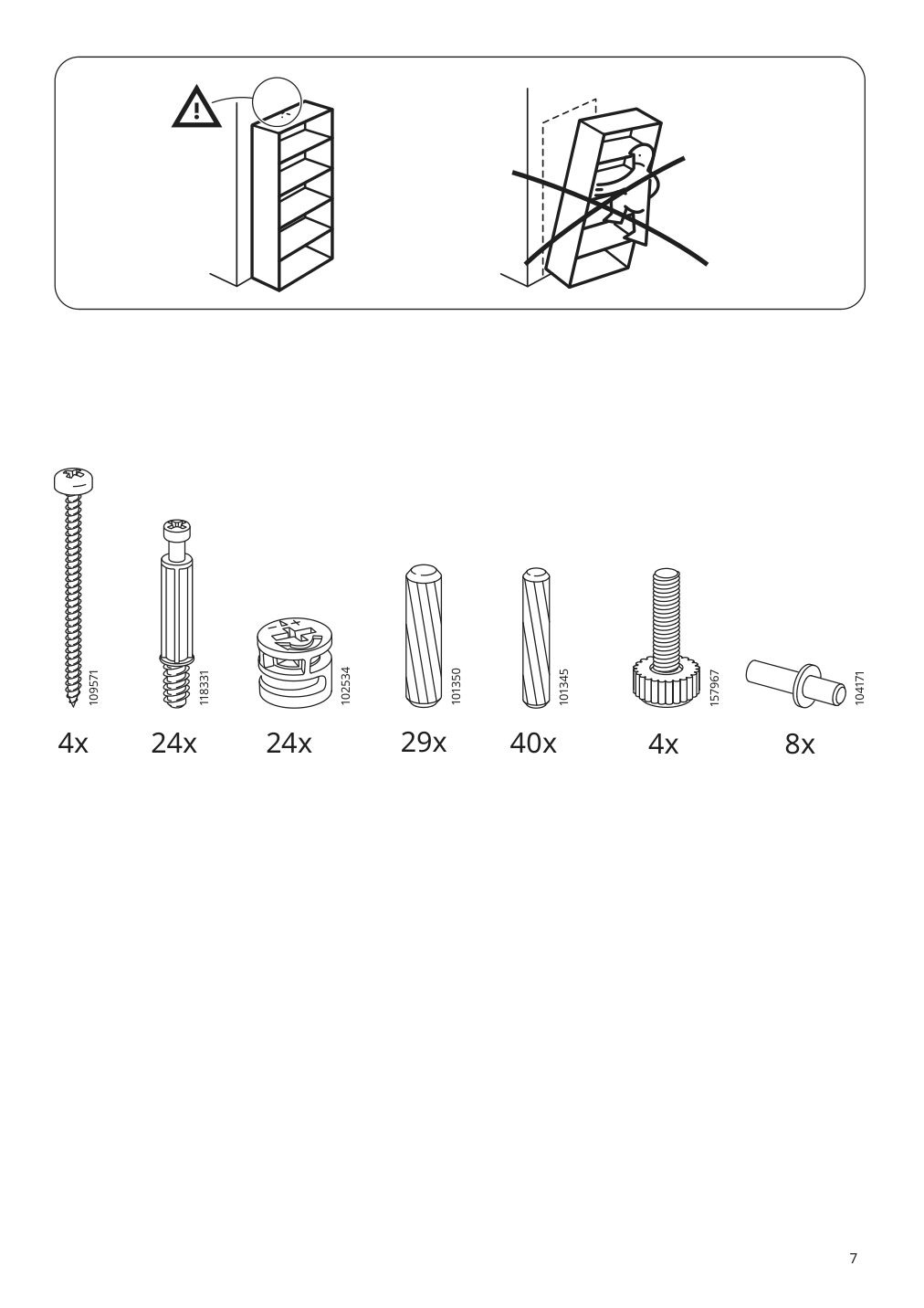 Assembly instructions for IKEA Hemnes shelf unit gray | Page 7 - IKEA HEMNES / RÄTTVIKEN bathroom furniture, set of 5 693.898.47