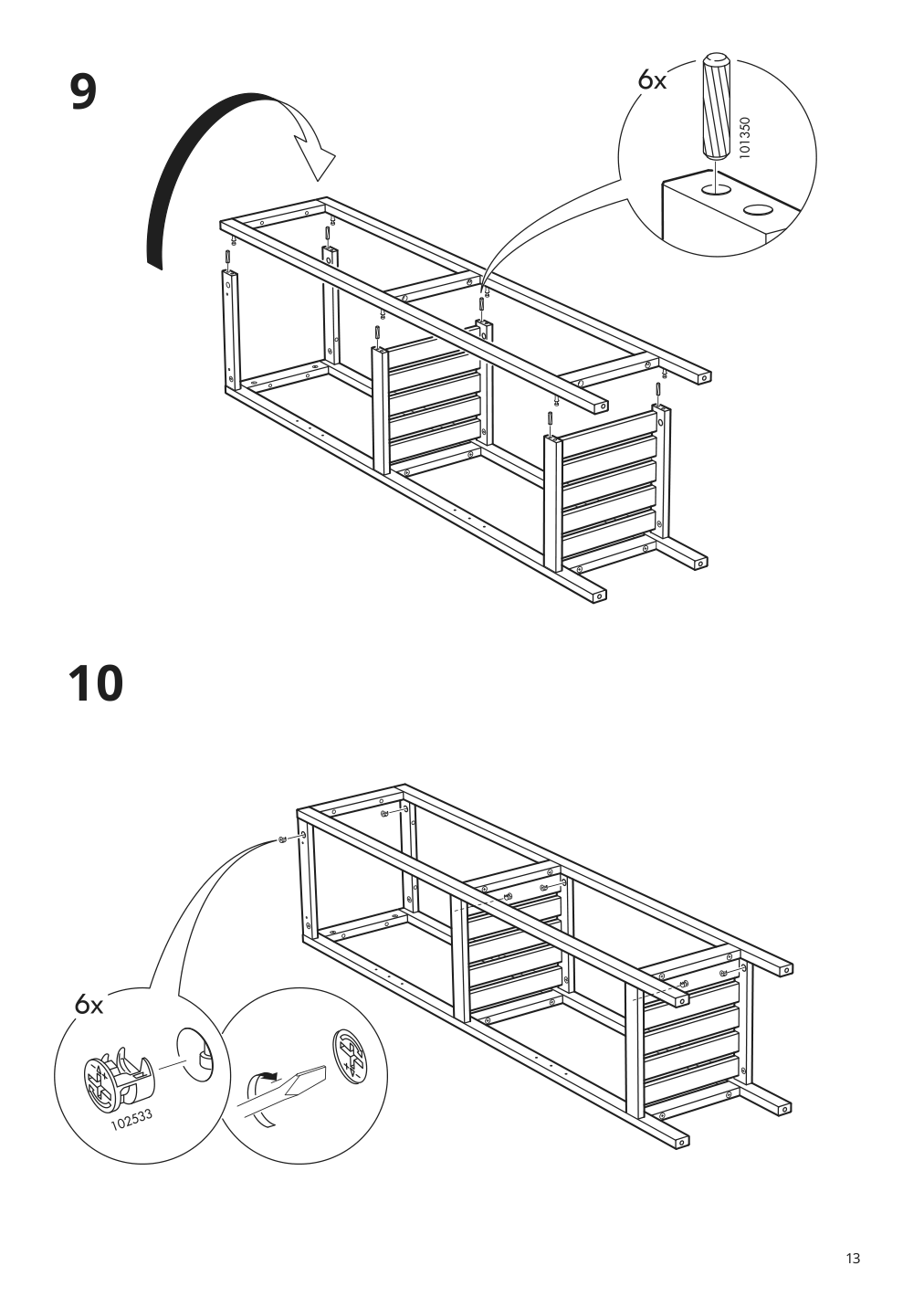 Assembly instructions for IKEA Hemnes shelf unit white | Page 13 - IKEA HEMNES / RÄTTVIKEN bathroom furniture, set of 5 793.881.21