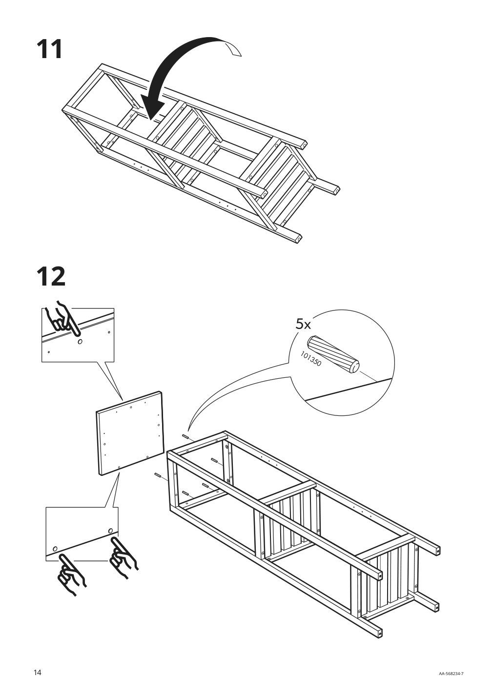 Assembly instructions for IKEA Hemnes shelf unit white | Page 14 - IKEA HEMNES / RÄTTVIKEN bathroom furniture, set of 5 793.881.21