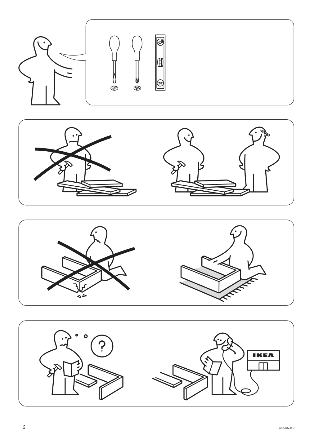 Assembly instructions for IKEA Hemnes shelf unit white | Page 6 - IKEA HEMNES / RÄTTVIKEN bathroom furniture, set of 5 793.881.21