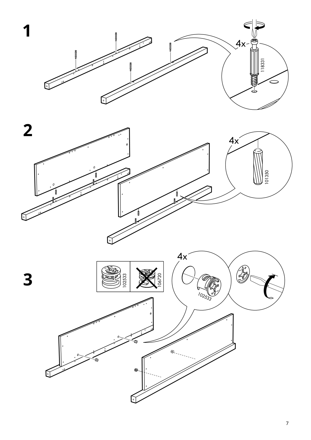 Assembly instructions for IKEA Hemnes shoe cabinet with 2 compartments black brown | Page 7 - IKEA HEMNES / TOLKNING hallway furniture, set of 3 795.279.52