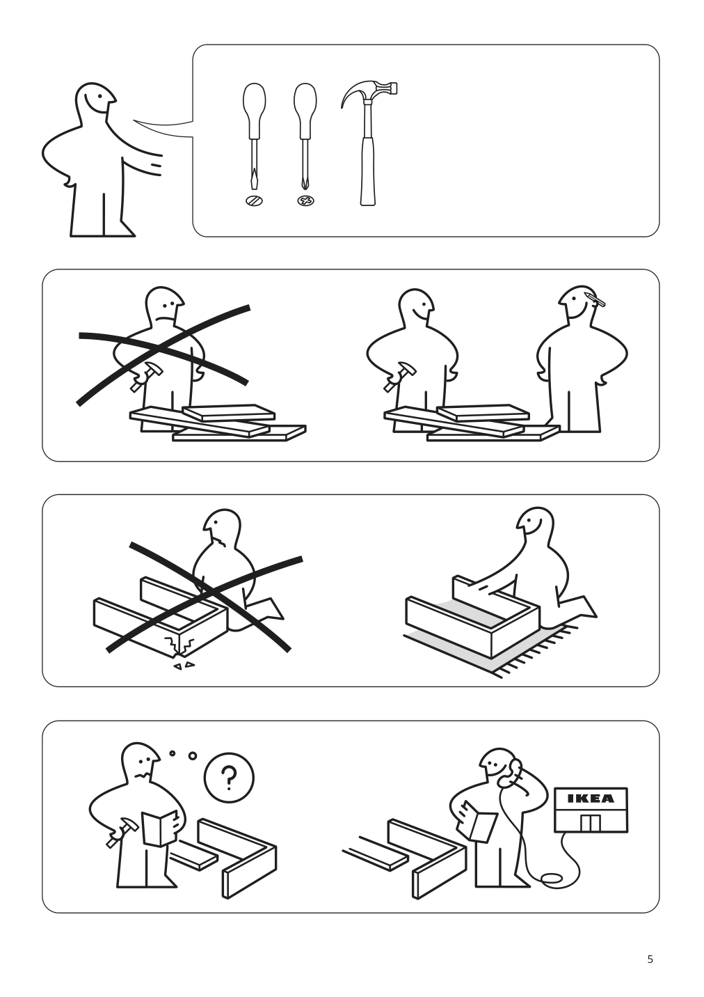 Assembly instructions for IKEA Hemnes shoe cabinet with 2 compartments white | Page 5 - IKEA HEMNES shoe cabinet with 2 compartments 201.695.59