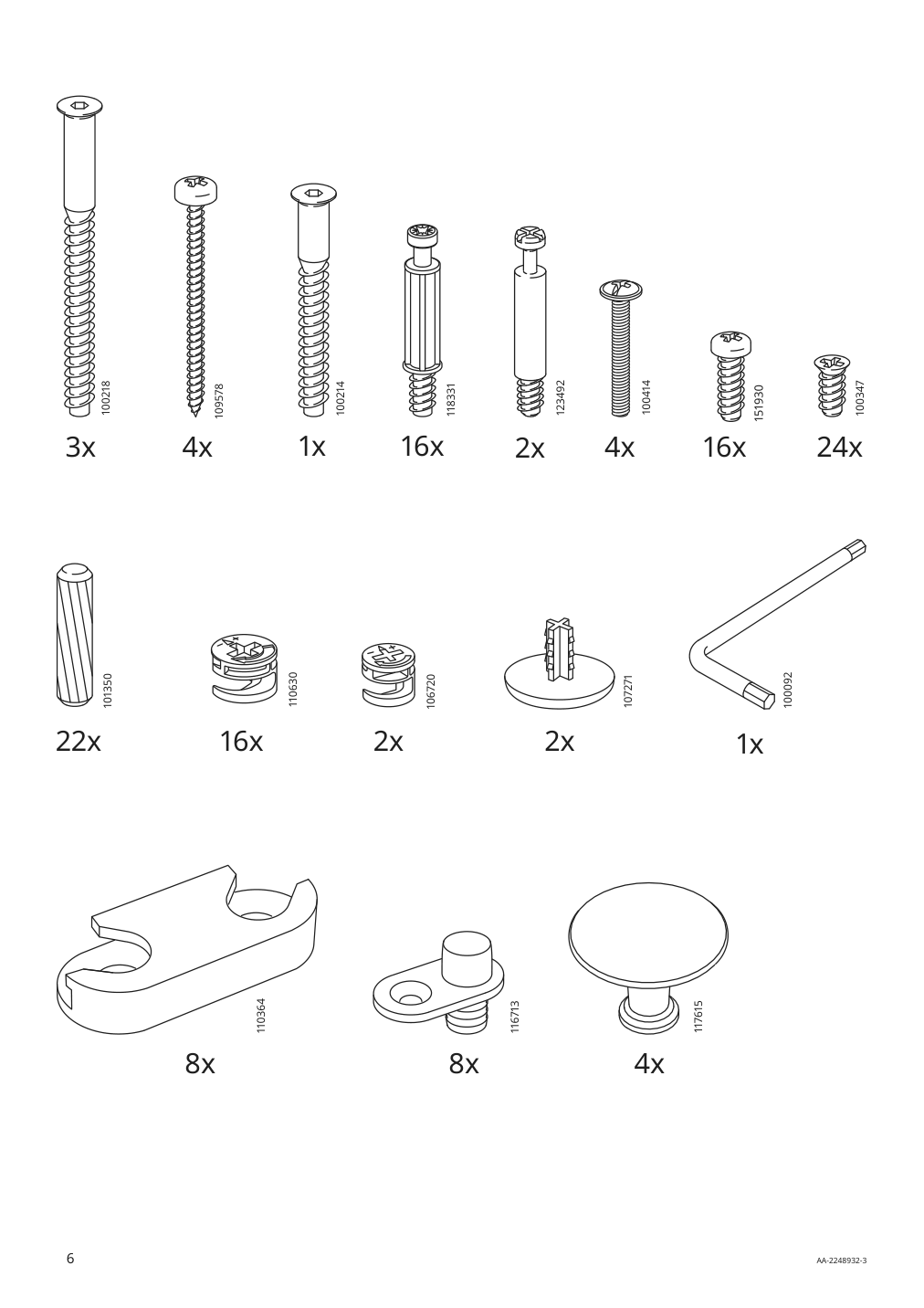 Assembly instructions for IKEA Hemnes shoe cabinet with 4 compartments black brown | Page 6 - IKEA HEMNES shoe cabinet with 4 compartments 801.561.20