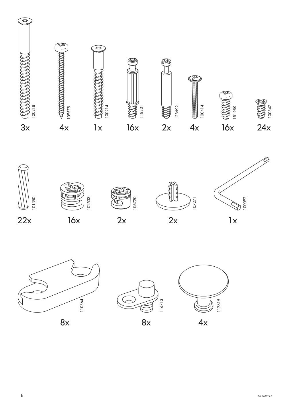 Assembly instructions for IKEA Hemnes shoe cabinet with 4 compartments white | Page 6 - IKEA HEMNES shoe cabinet with 4 compartments 601.561.21