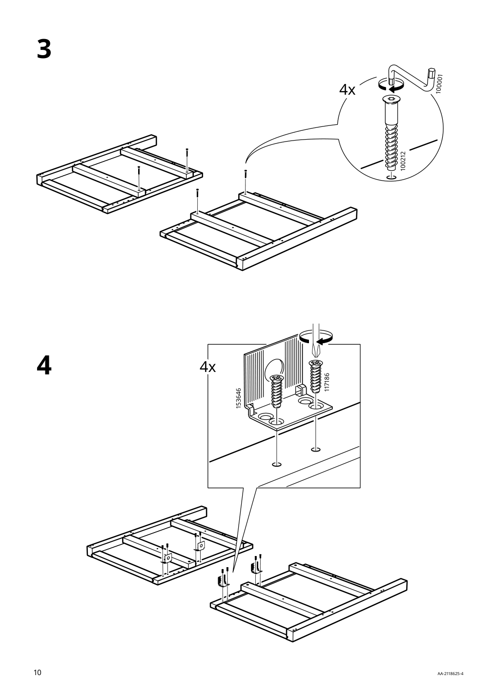 Assembly instructions for IKEA Hemnes sink cabinet with 2 drawers blue | Page 10 - IKEA HEMNES sink cabinet with 2 drawers 805.202.71