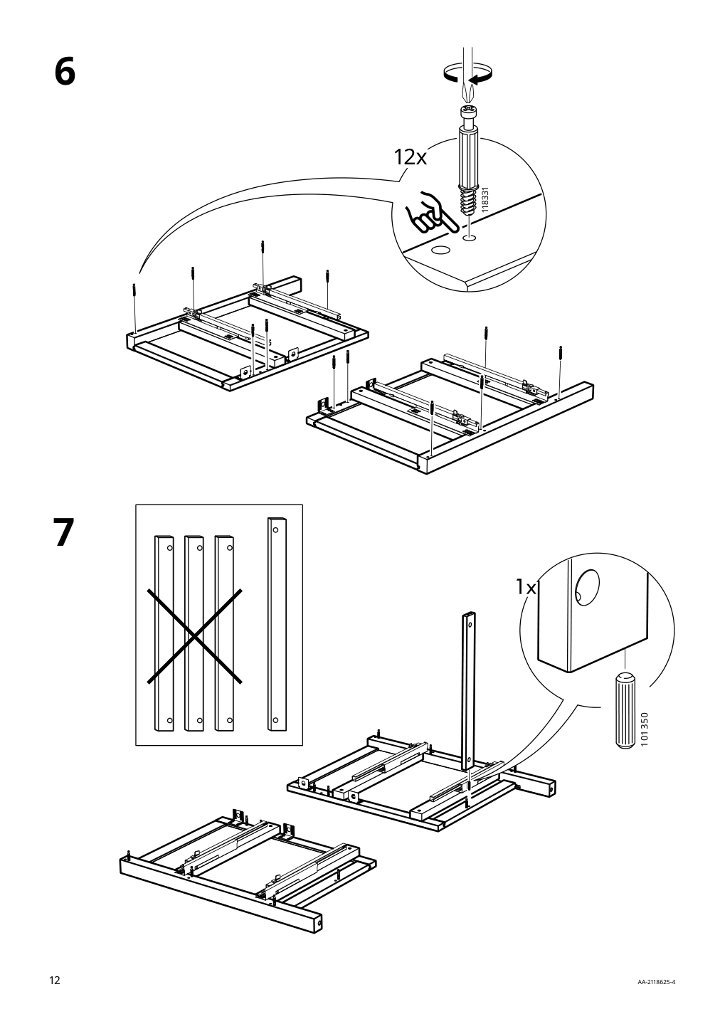 Assembly instructions for IKEA Hemnes sink cabinet with 2 drawers blue | Page 12 - IKEA HEMNES sink cabinet with 2 drawers 805.202.71