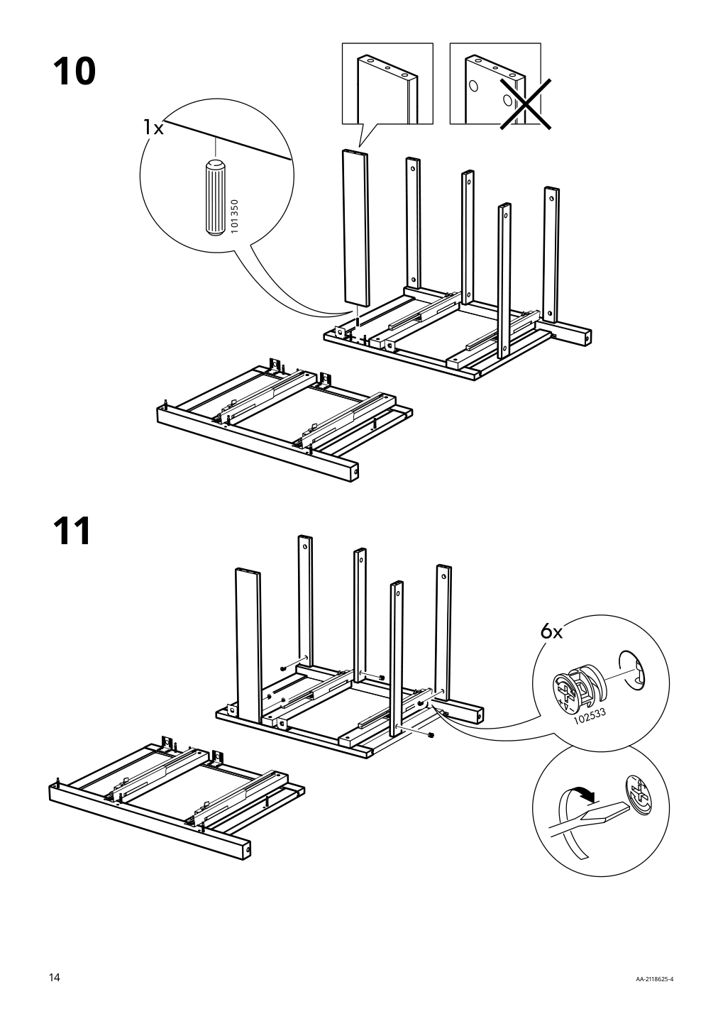 Assembly instructions for IKEA Hemnes sink cabinet with 2 drawers blue | Page 14 - IKEA HEMNES sink cabinet with 2 drawers 805.202.71