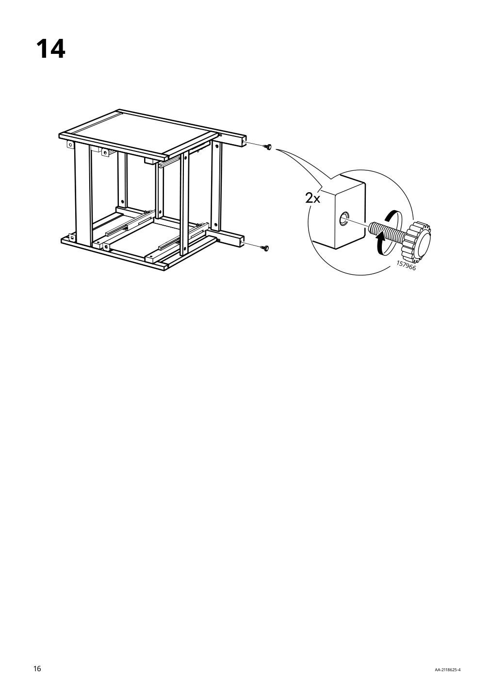 Assembly instructions for IKEA Hemnes sink cabinet with 2 drawers blue | Page 16 - IKEA HEMNES sink cabinet with 2 drawers 805.202.71