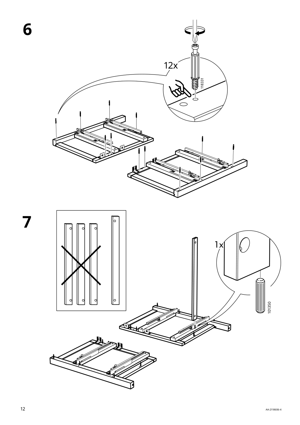 Assembly instructions for IKEA Hemnes sink cabinet with 2 drawers gray | Page 12 - IKEA HEMNES / RÄTTVIKEN bathroom furniture, set of 5 693.898.47