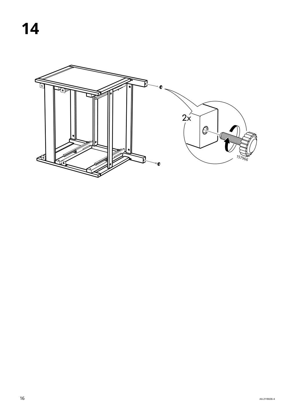 Assembly instructions for IKEA Hemnes sink cabinet with 2 drawers gray | Page 16 - IKEA HEMNES / RÄTTVIKEN bathroom furniture, set of 5 093.898.26