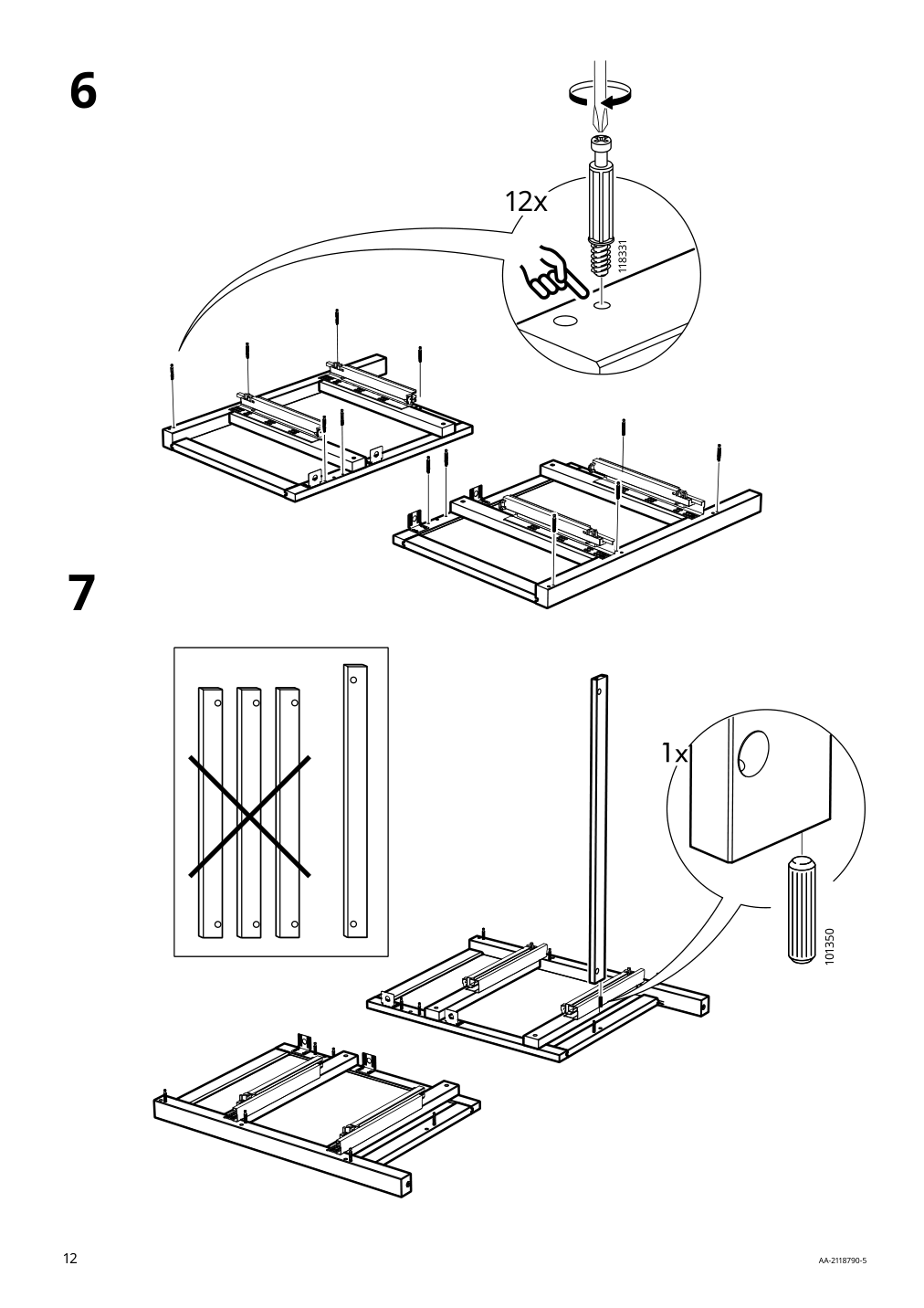 Assembly instructions for IKEA Hemnes sink cabinet with 2 drawers gray | Page 12 - IKEA HEMNES / ODENSVIK bathroom furniture, set of 6 593.898.24