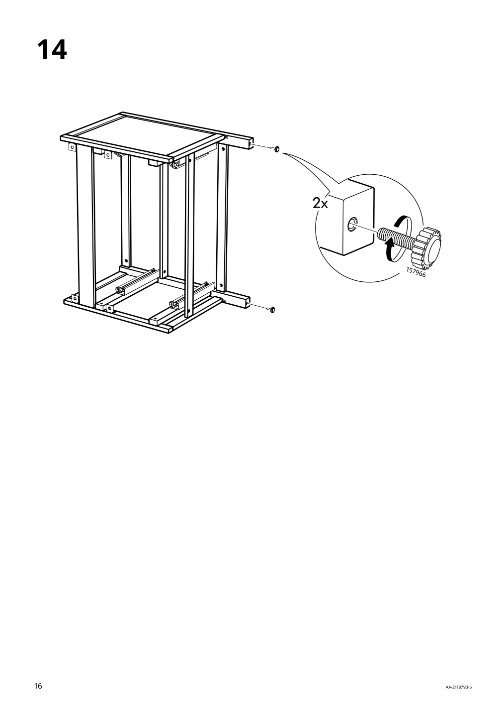 Assembly instructions for IKEA Hemnes sink cabinet with 2 drawers gray | Page 16 - IKEA HEMNES / ODENSVIK sink cabinet with 2 drawers 093.900.47