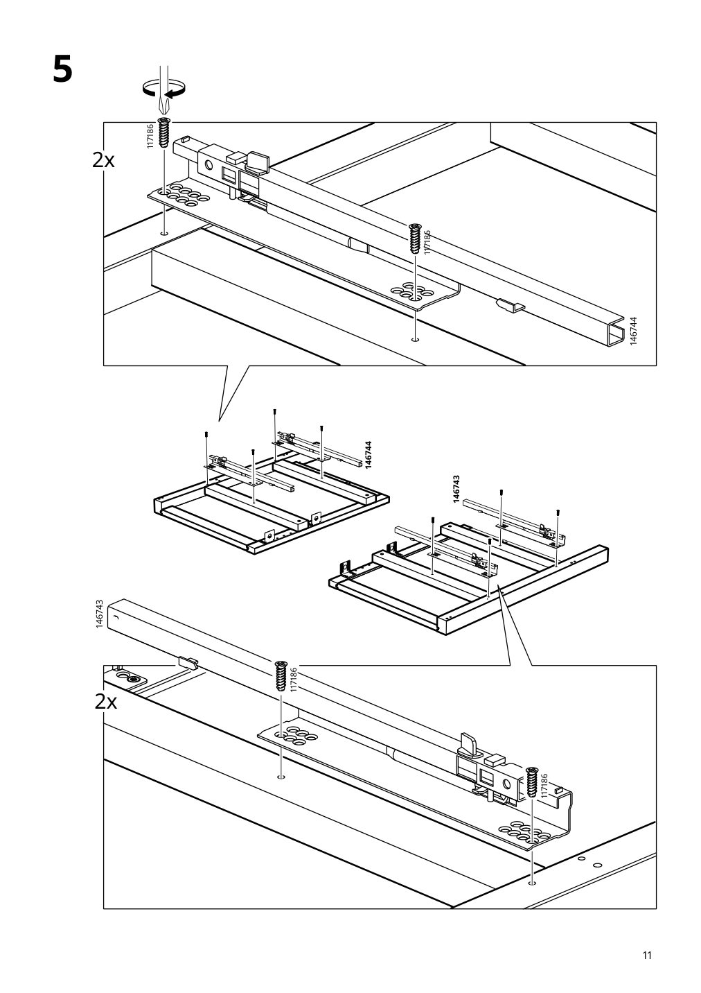 Assembly instructions for IKEA Hemnes sink cabinet with 2 drawers white | Page 11 - IKEA HEMNES / RÄTTVIKEN sink cabinet with 2 drawers 992.936.69