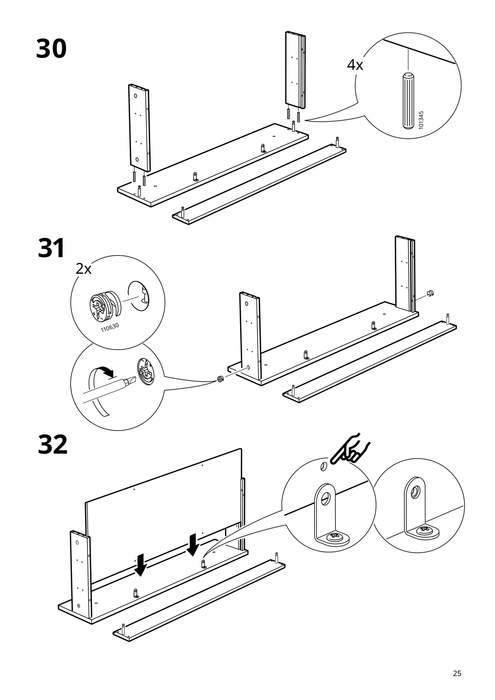 Assembly instructions for IKEA Hemnes sink cabinet with 2 drawers white | Page 25 - IKEA HEMNES / ODENSVIK sink cabinet with 2 drawers 092.934.52