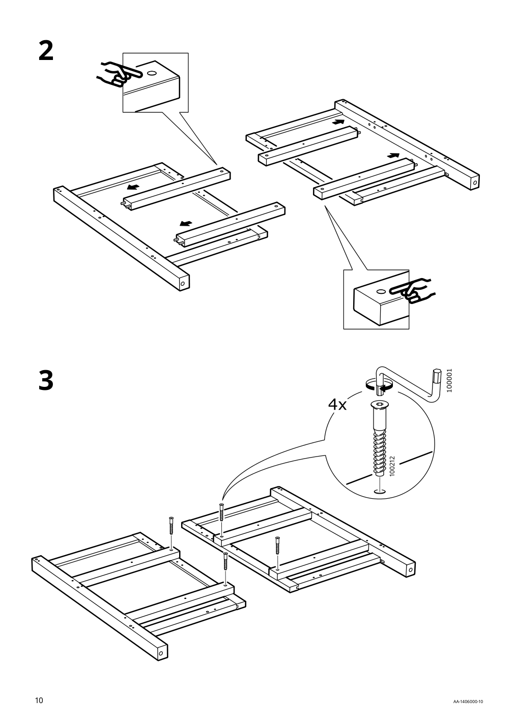 Assembly instructions for IKEA Hemnes sink cabinet with 4 drawers gray | Page 10 - IKEA HEMNES / ODENSVIK sink cabinet with 4 drawers 293.857.09