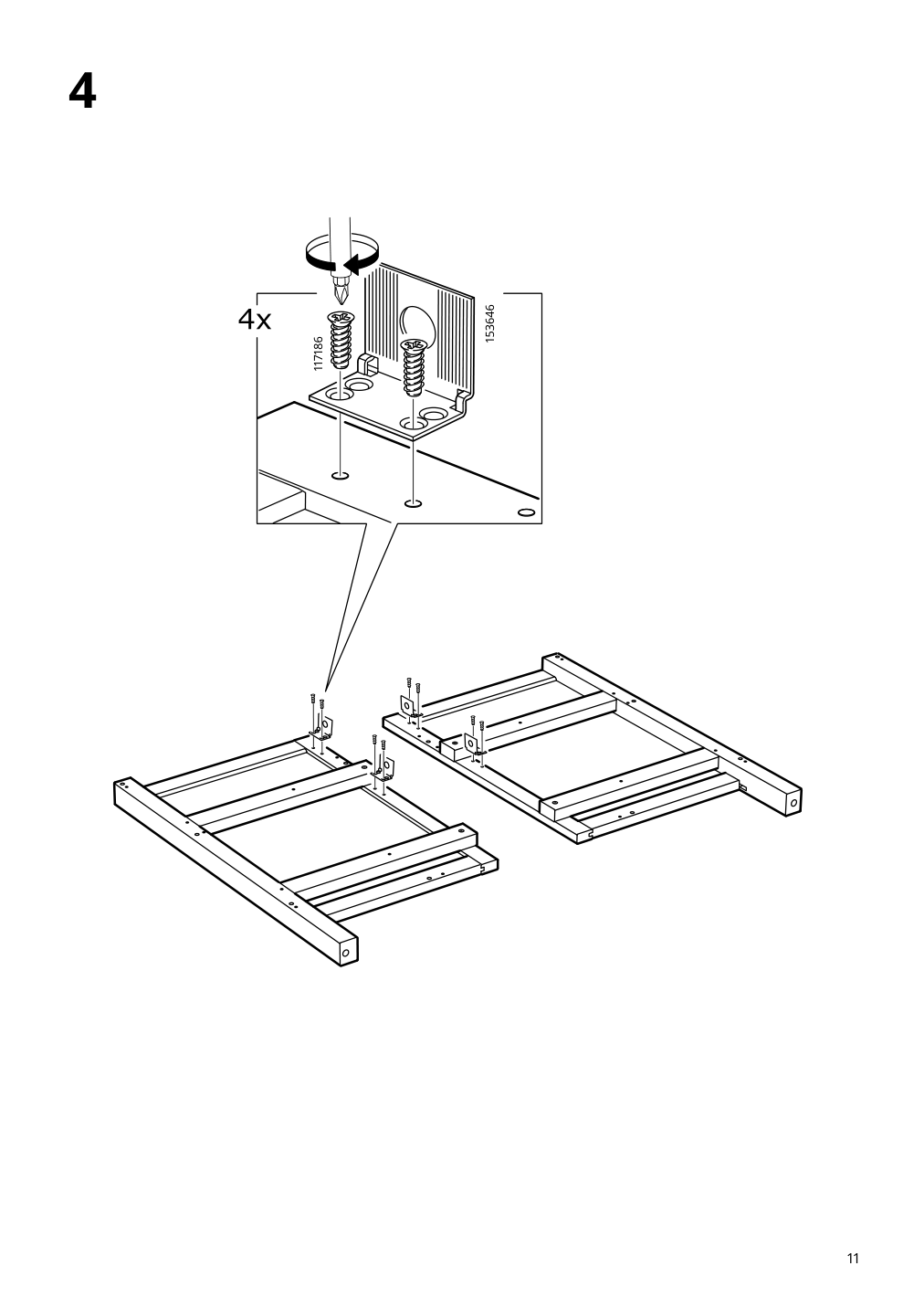 Assembly instructions for IKEA Hemnes sink cabinet with 4 drawers gray | Page 11 - IKEA HEMNES / ODENSVIK bathroom furniture, set of 5 993.898.22