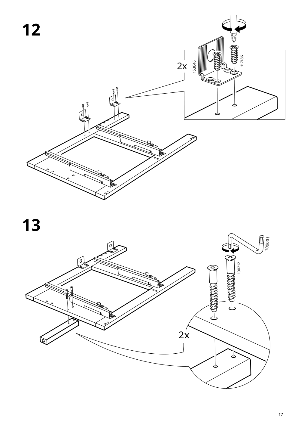 Assembly instructions for IKEA Hemnes sink cabinet with 4 drawers gray | Page 17 - IKEA HEMNES sink cabinet with 4 drawers 403.489.80