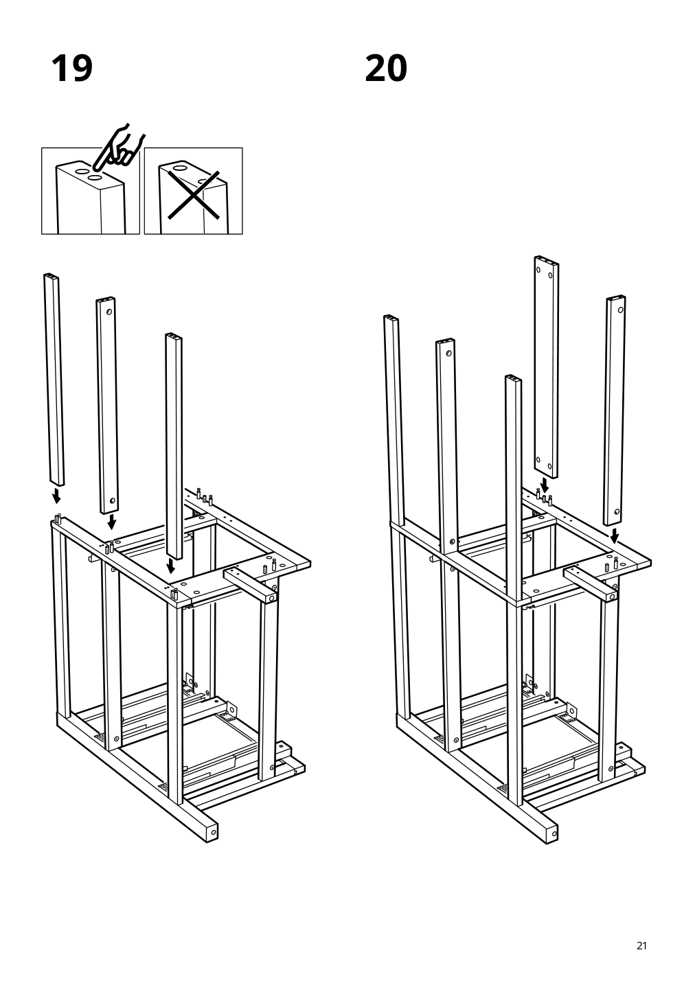 Assembly instructions for IKEA Hemnes sink cabinet with 4 drawers gray | Page 21 - IKEA HEMNES sink cabinet with 4 drawers 403.489.80