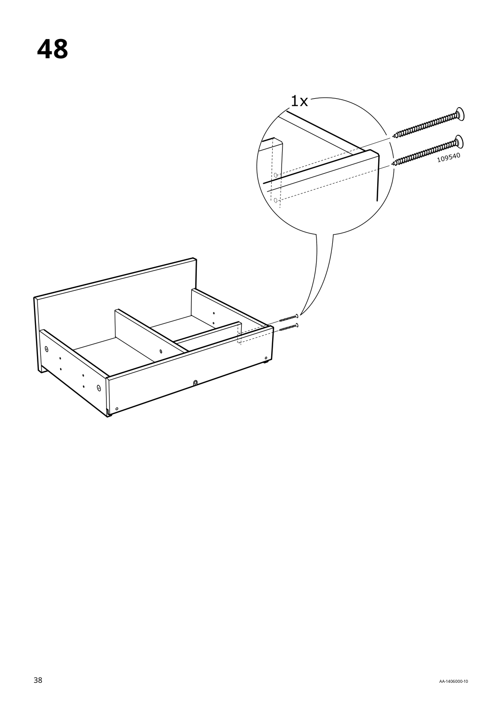 Assembly instructions for IKEA Hemnes sink cabinet with 4 drawers gray | Page 38 - IKEA HEMNES / ODENSVIK sink cabinet with 4 drawers 293.857.09