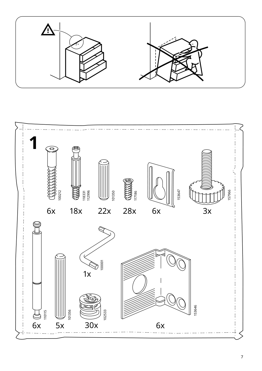 Assembly instructions for IKEA Hemnes sink cabinet with 4 drawers gray | Page 7 - IKEA HEMNES sink cabinet with 4 drawers 403.489.80