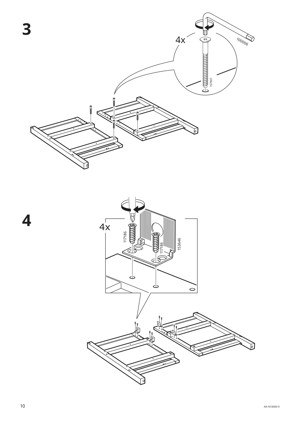 Assembly instructions for IKEA Hemnes sink cabinet with 4 drawers white | Page 10 - IKEA HEMNES sink cabinet with 4 drawers 602.936.70