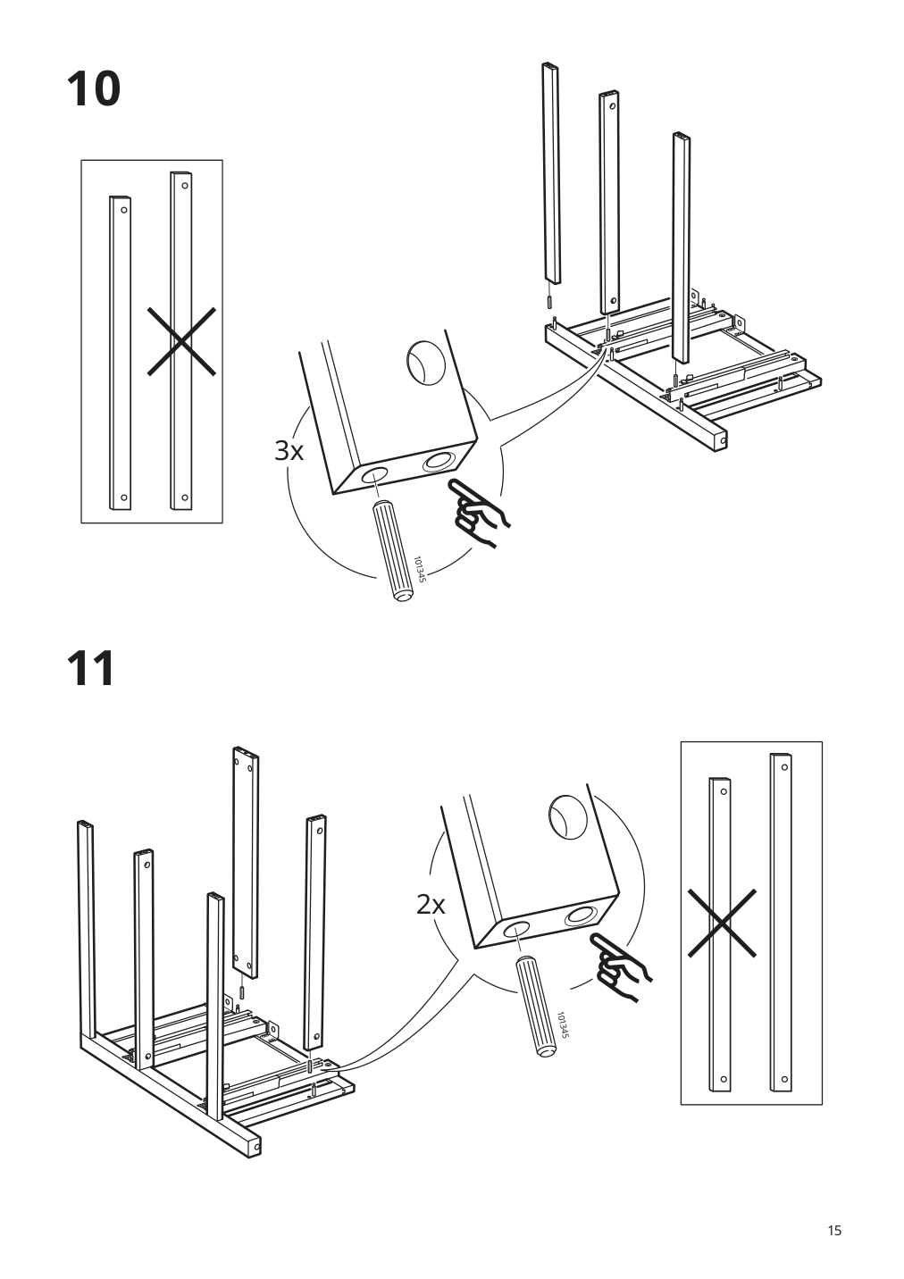 Assembly instructions for IKEA Hemnes sink cabinet with 4 drawers white | Page 15 - IKEA HEMNES sink cabinet with 4 drawers 602.936.70