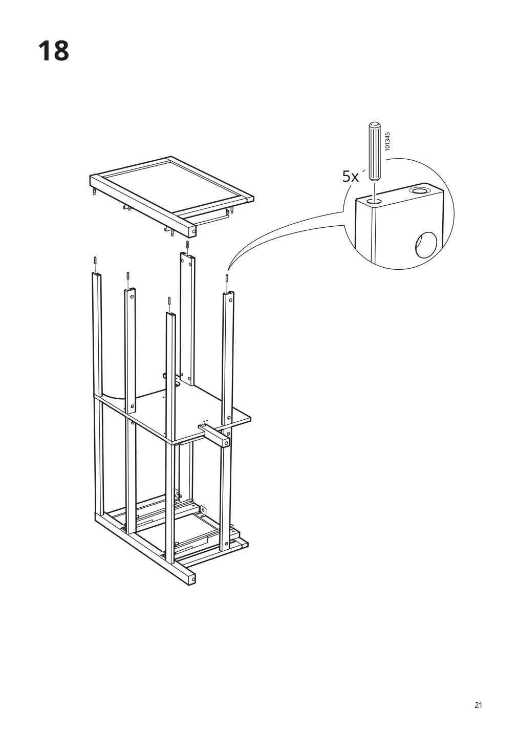 Assembly instructions for IKEA Hemnes sink cabinet with 4 drawers white | Page 21 - IKEA HEMNES sink cabinet with 4 drawers 602.936.70