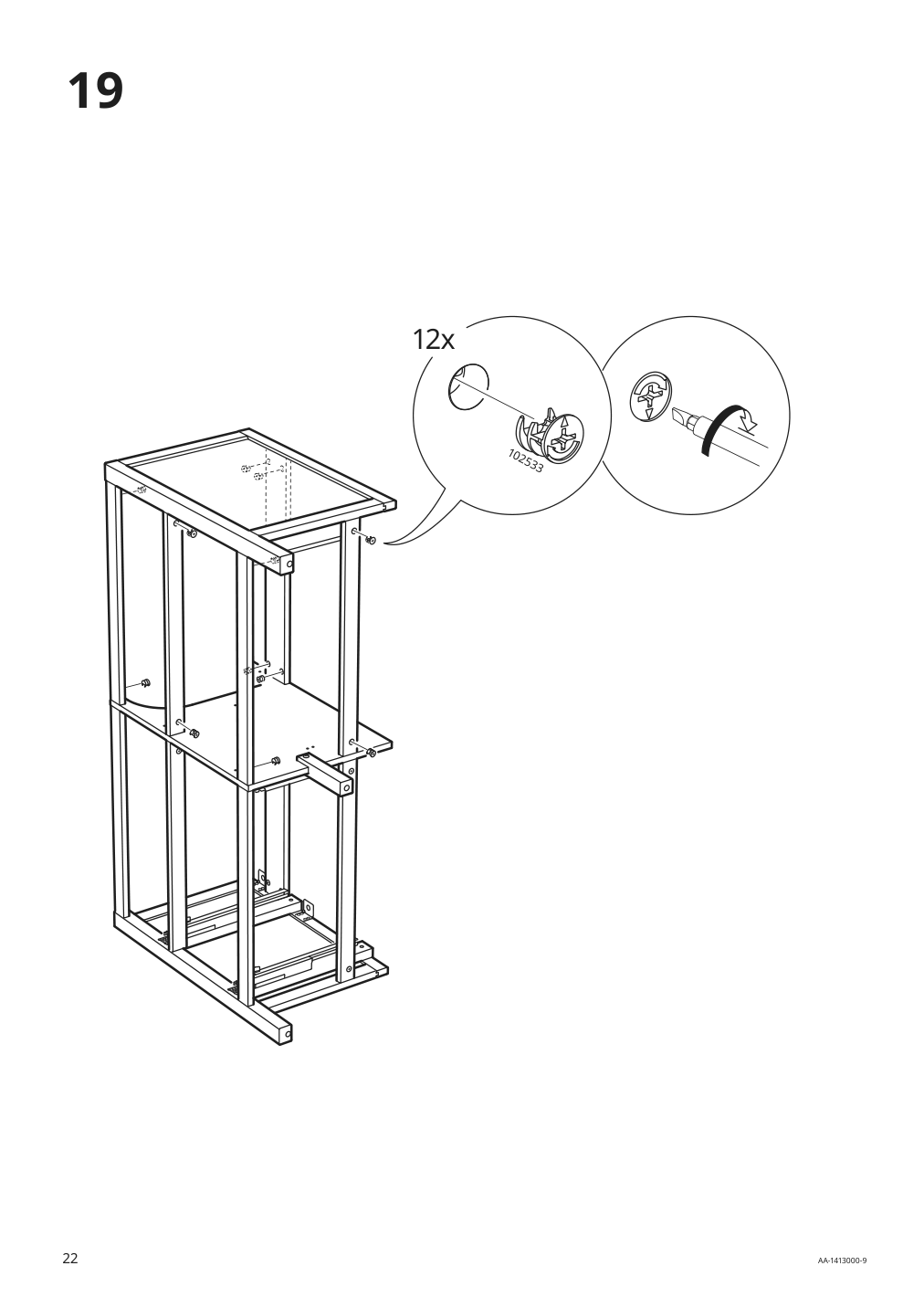 Assembly instructions for IKEA Hemnes sink cabinet with 4 drawers white | Page 22 - IKEA HEMNES / ODENSVIK bathroom furniture, set of 5 593.151.64