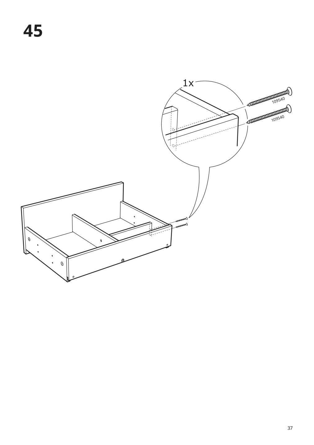 Assembly instructions for IKEA Hemnes sink cabinet with 4 drawers white | Page 37 - IKEA HEMNES / ODENSVIK bathroom furniture, set of 5 593.151.64