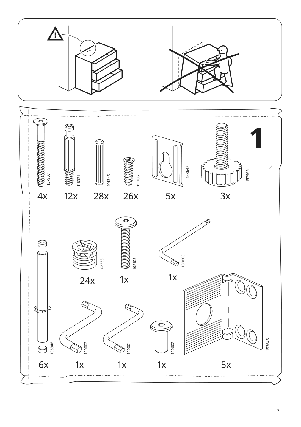 Assembly instructions for IKEA Hemnes sink cabinet with 4 drawers white | Page 7 - IKEA HEMNES sink cabinet with 4 drawers 602.936.70