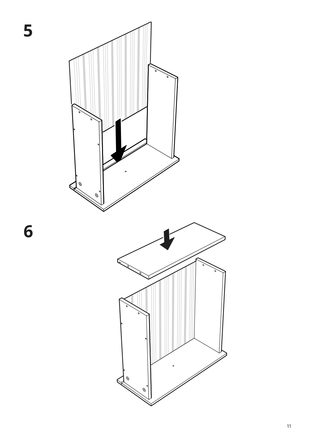 Assembly instructions for IKEA Hemnes tv unit black brown | Page 11 - IKEA HEMNES TV storage combination 992.995.86