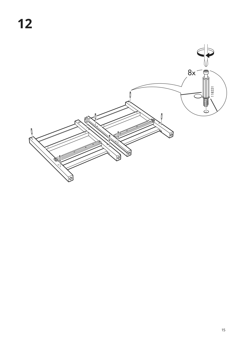 Assembly instructions for IKEA Hemnes tv unit black brown | Page 15 - IKEA HEMNES TV storage combination 992.995.86