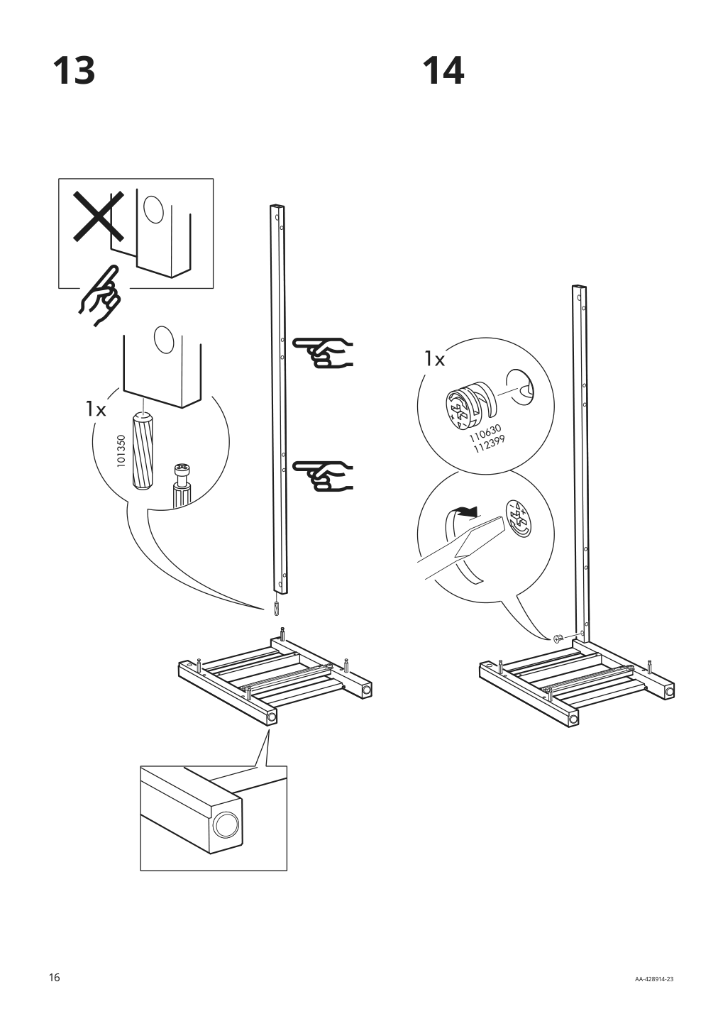 Assembly instructions for IKEA Hemnes tv unit black brown | Page 16 - IKEA HEMNES TV storage combination 992.995.86